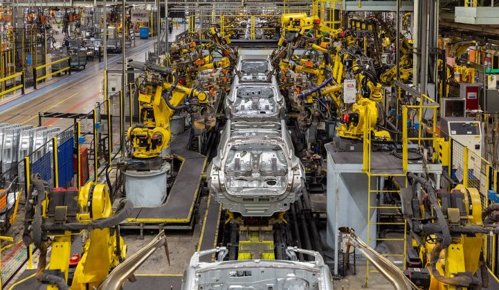 Nissan's U.K. factory. The country's automotive sector needs a battery supply and fast. (Credit: Nissan)