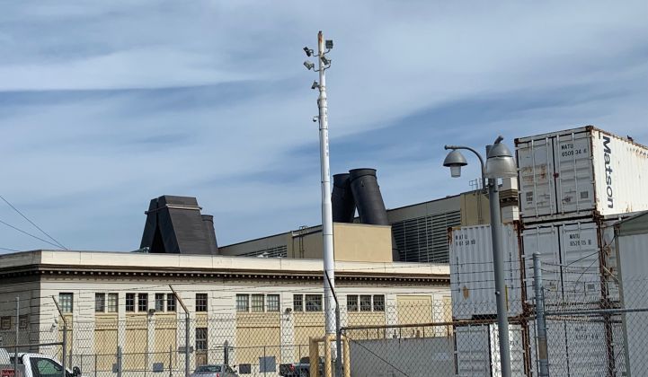 When the Oakland Power Plant fires up, jet fuel exhaust emerges into the urban environment.