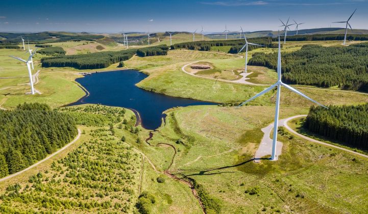 The Pen y Cymoedd wind farm in Wales.