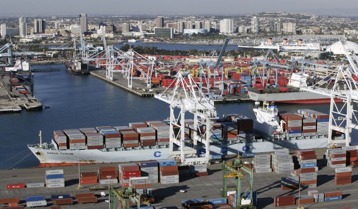 The Port of Long Beach handles more than $200 billion of cargo each year. (Credit: Port of Long Beach)