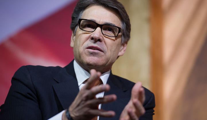Perry hasn't given up on his plan to support coal and nuclear.