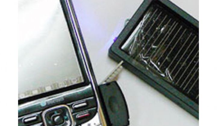 Solar Charges Cell Phones
