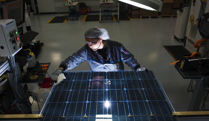 SolarWorld Americas US solar manufacturing facility.