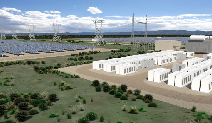 Grid-scale batteries and hybrid renewable-storage projects are growing in scale, and transmission grid operators are struggling to manage them. (Credit: Stem)