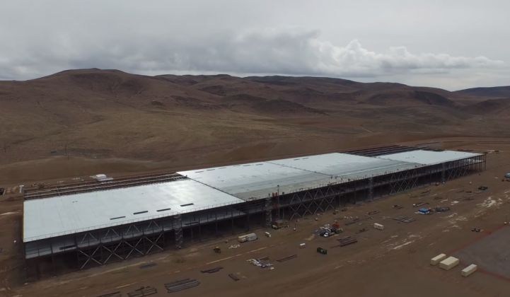 Watch: Drone Footage Shows Construction of Tesla’s Giant Battery Factory