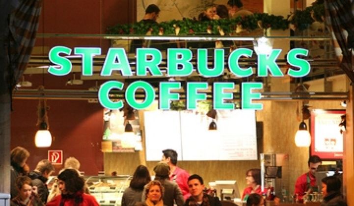 Starbucks Goes Bonkers for LED Lights