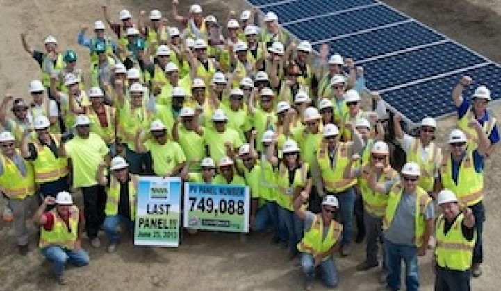 749,088 Solar Panels in Place at California Site
