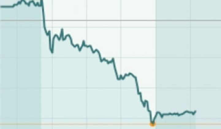 Update: Tesla Stock Price Falls Below IPO Price