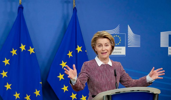 European Commission President Ursula von der Leyen is charting a path toward net-zero status by 2050.