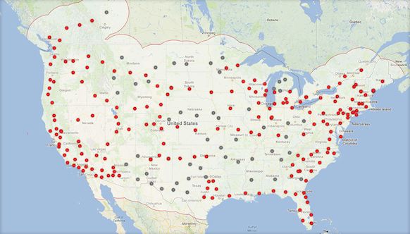 Tesla Charger Locations